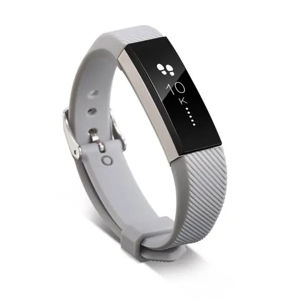 Fb.r40.7 Main Grey StrapsCo Silicone Rubber Watch Band Strap For Fitbit Ace