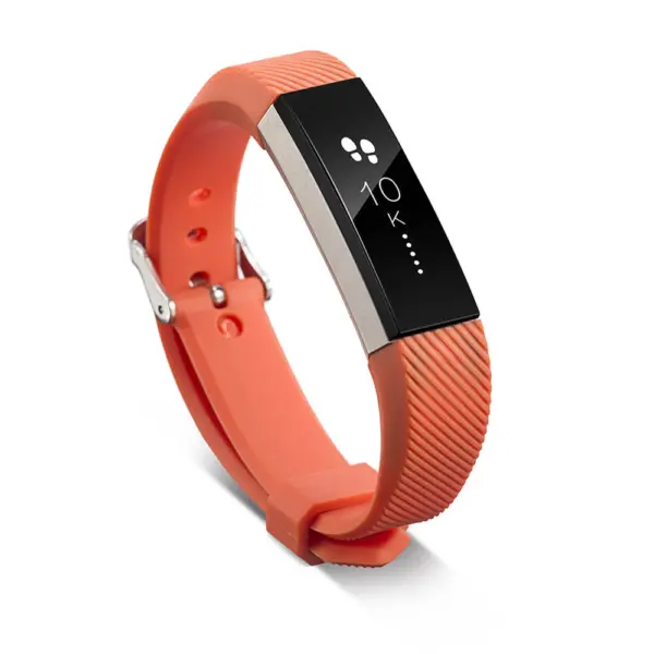 Fb.r40.12 Main Orange StrapsCo Silicone Rubber Watch Band Strap For Fitbit Ace