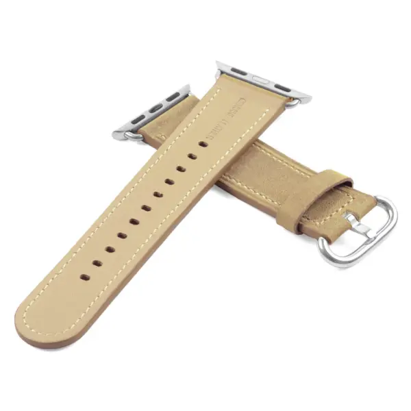 a.l2.17 DASSARI Soft Finish Leather Strap in Beige 2