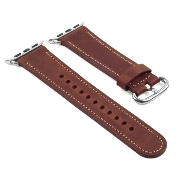 a.l2.8 DASSARI Soft Finish Leather Strap in Rust