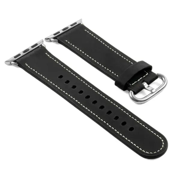 a.l2.1 DASSARI Soft Finish Leather Strap in Black