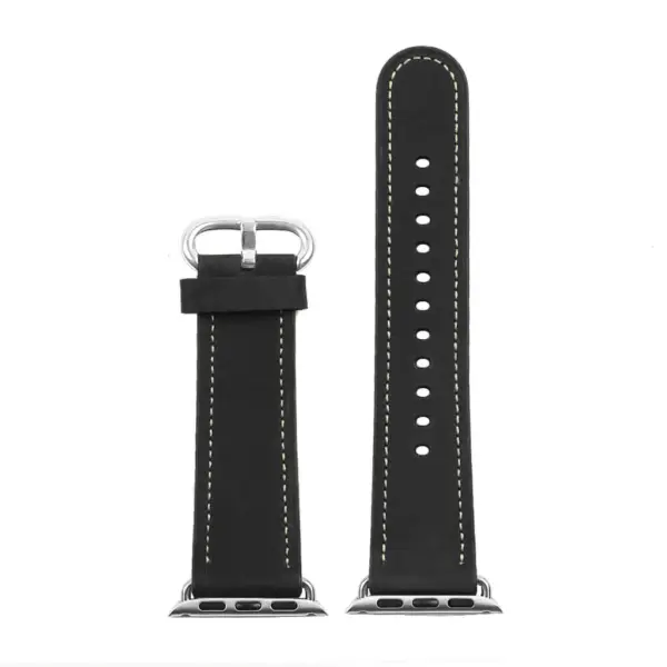a.l2.1 DASSARI Soft Finish Leather Strap in Black 3