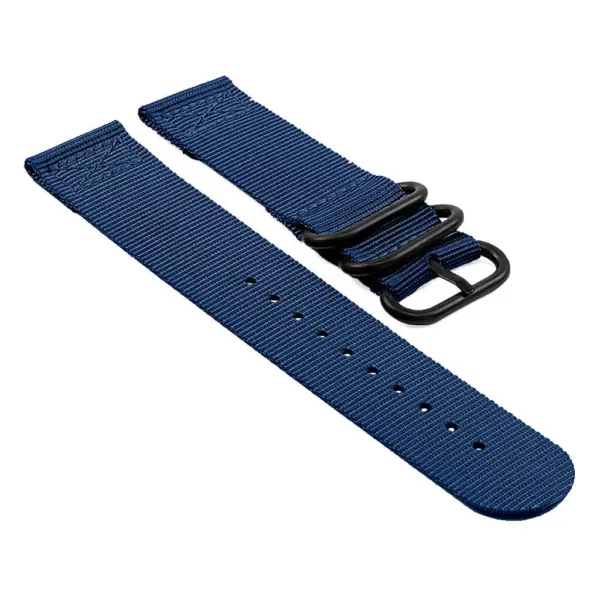 su.n1.5.mb Suunto Nylon Strap w Black Steel Rings in Blue