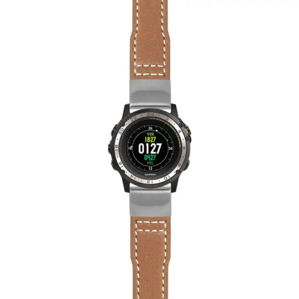 g.d2ch.iw11 Main Tan StrapsCo DASSARI Vintage Pilot Strap 22mm