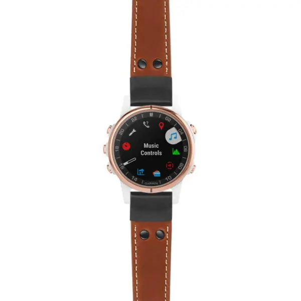 g.d2ds.ds15 Main Tan StrapsCo DASSARI Pilot Leather Watch Band with Matte Black Buckle 20mm