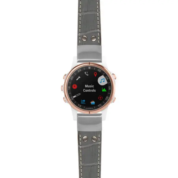 g.d2ds.ds16 Main Grey StrapsCo DASSARI Croc Embossed Leather Pilot Watch Band with Brush Silver Buckle 20mm