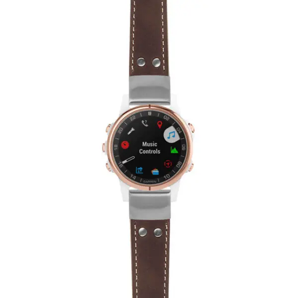 g.d2ds.ds14 Main Brown StrapsCo DASSARI Vintage Leather Pilot Watch Band with Brush Silver Buckle 20mm