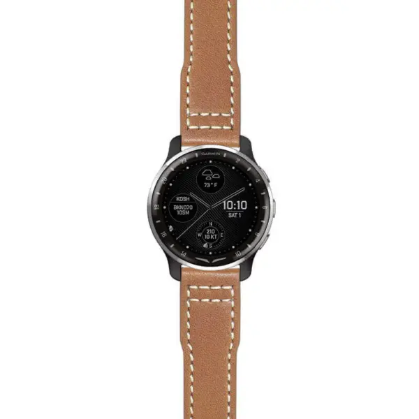 g.dax10.iw11 Main Tan StrapsCo DASSARI Vintage Pilot Strap 20mm