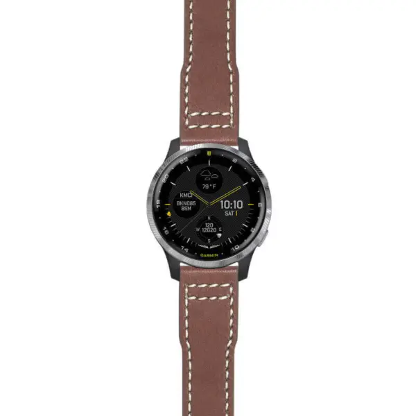 g.d2a.iw11 Main Brown StrapsCo DASSARI Vintage Pilot Strap 20mm