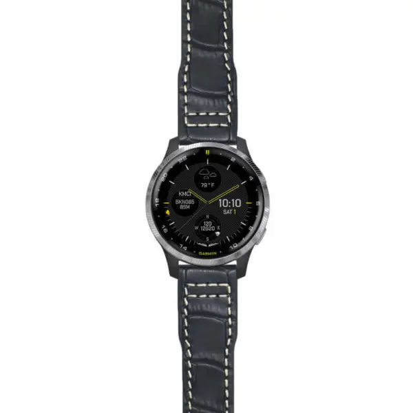 g.d2a.iw12 Main Black StrapsCo DASSARI Alligator Pilot Strap For 20mm