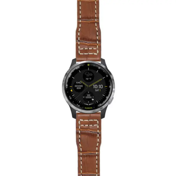 g.d2a.iw12 Main Tan StrapsCo DASSARI Alligator Pilot Strap For 20mm