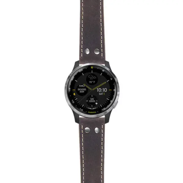 g.d2a.ds14 Main Blue StrapsCo DASSARI Vintage Leather Pilot Watch Band with Brush Silver Buckle 20mm