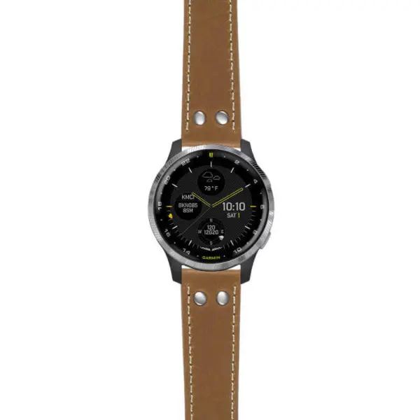 g.d2a.ds14 Main Khaki StrapsCo DASSARI Vintage Leather Pilot Watch Band with Brush Silver Buckle 20mm