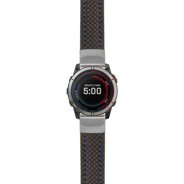 g.qtx7x.st25 Main Black & Blue StrapsCo Heavy Duty Carbon Fiber Watch Strap 22mm