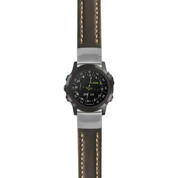 g.d2dpx.st23 Main Black & White StrapsCo Heavy Duty Mens Leather Watch Band Strap 20mm