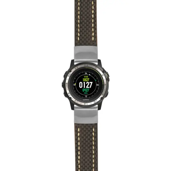 g.d2ch.st25 Main Black & White StrapsCo Heavy Duty Carbon Fiber Watch Strap 20mm