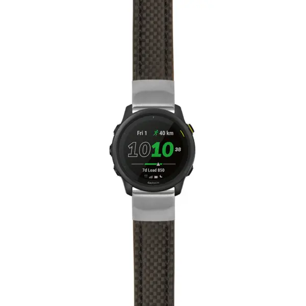 g.f745.st25 Main Black StrapsCo Heavy Duty Carbon Fiber Watch Strap 20mm