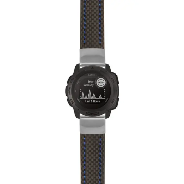 g.i.st25 Main Black & Blue StrapsCo Heavy Duty Carbon Fiber Watch Strap 20mm