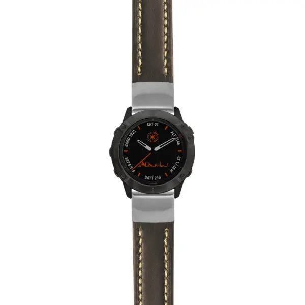 g.f6.st23 Main Black & White StrapsCo Heavy Duty Mens Leather Watch Band Strap 20mm