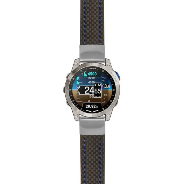 g.d2m1.st25 Main Black & Blue StrapsCo Heavy Duty Carbon Fiber Watch Strap 20mm