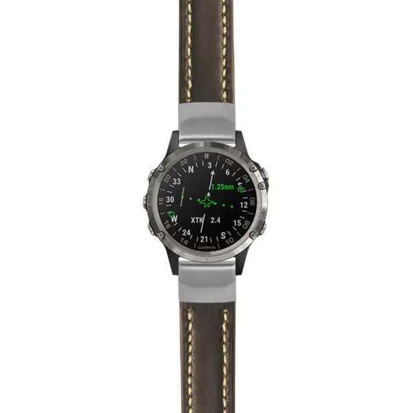 g.d2d.st23 Main Black & White StrapsCo Heavy Duty Mens Leather Watch Band Strap 20mm