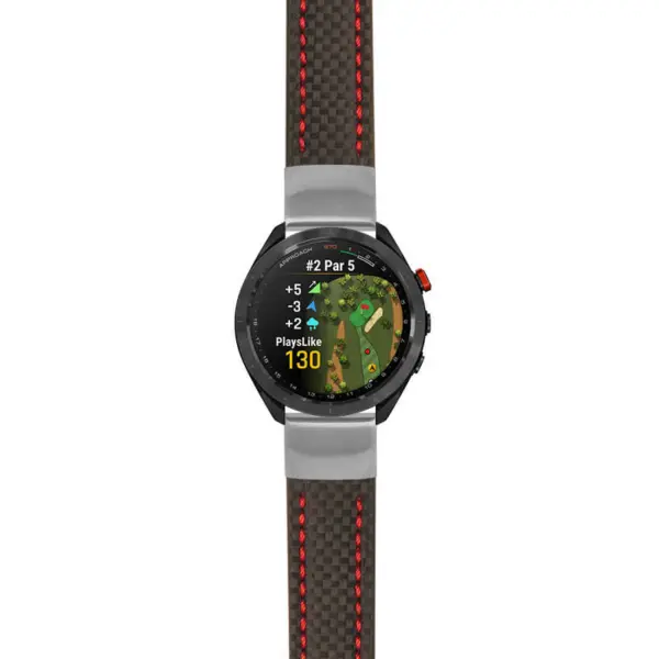 g.aS70.st25 Main Black & Red StrapsCo Heavy Duty Carbon Fiber Watch Strap 20mm