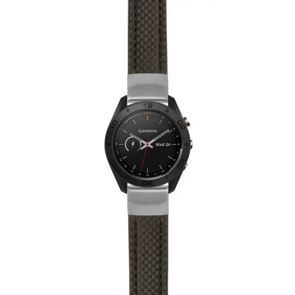 g.as60.st25 Main Black StrapsCo Heavy Duty Carbon Fiber Watch Strap 20mm