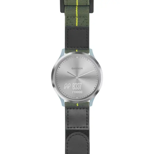 g.vhr.nt13 Main Green & Yellow StrapsCo Hook and Loop Explorer Watch Band Strap Nylon Velcro NATO 20mm