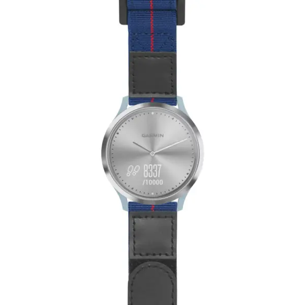 g.vhr.nt13 Main Blue & Red StrapsCo Hook and Loop Explorer Watch Band Strap Nylon Velcro NATO 20mm