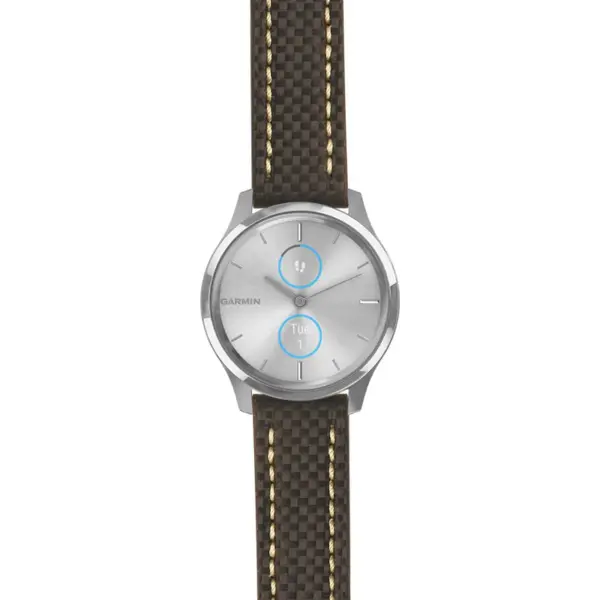g.lux.st25 Main Black & White StrapsCo Heavy Duty Carbon Fiber Watch Strap 20mm