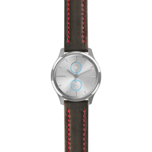 g.lux.st23 Main Black & Red StrapsCo Heavy Duty Mens Leather Watch Band Strap 20mm