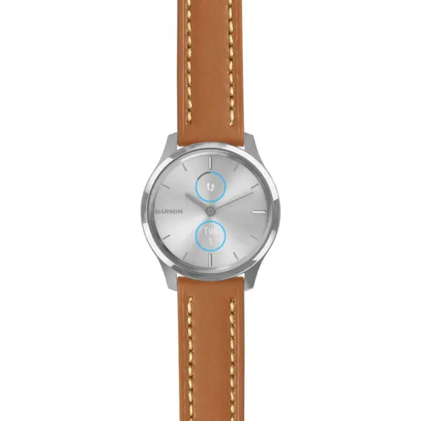 g.lux.st23 Main Tan & White StrapsCo Heavy Duty Mens Leather Watch Band Strap 20mm