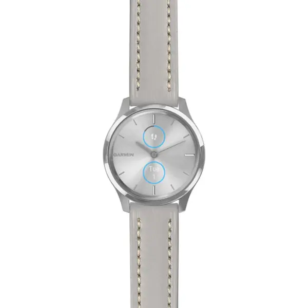 g.lux.st23 Main Grey & White StrapsCo Heavy Duty Mens Leather Watch Band Strap 20mm
