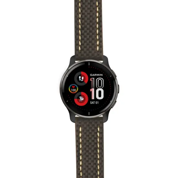 g.v2p.st25 Main Black & White StrapsCo Heavy Duty Carbon Fiber Watch Strap 20mm