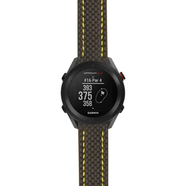 g.as12.st25 Main Black & Yellow StrapsCo Heavy Duty Carbon Fiber Watch Strap 20mm