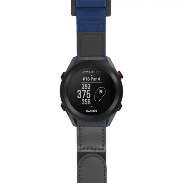 g.as12.nt13 Main Blue StrapsCo Hook and Loop Explorer Watch Band Strap Nylon Velcro NATO 20mm