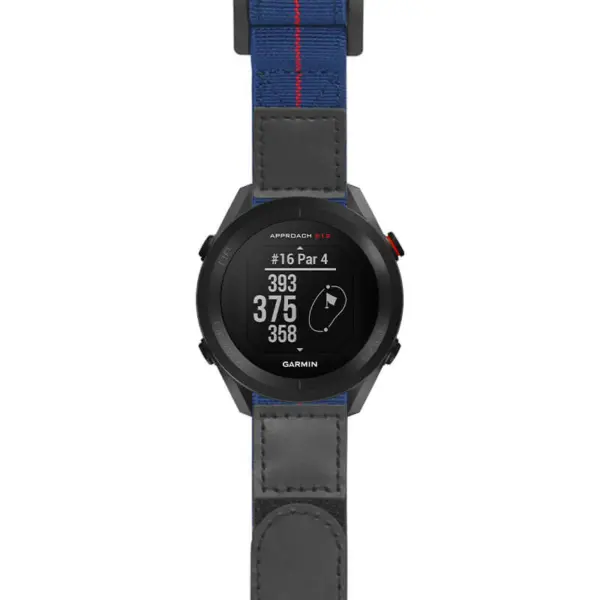 g.as12.nt13 Main Blue & Red StrapsCo Hook and Loop Explorer Watch Band Strap Nylon Velcro NATO 20mm