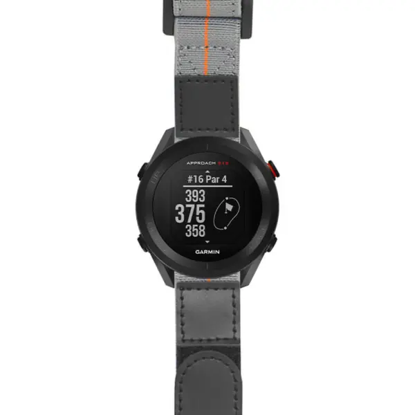 g.as12.nt13 Main Gray & Orange StrapsCo Hook and Loop Explorer Watch Band Strap Nylon Velcro NATO 20mm