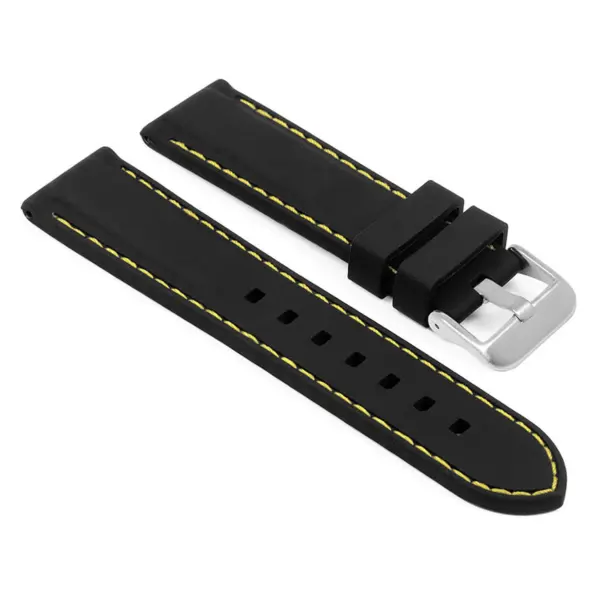 Rubber Strap with Stitching For MoonSwatch #61