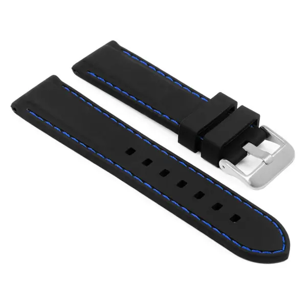 Rubber Strap with Stitching For MoonSwatch #46