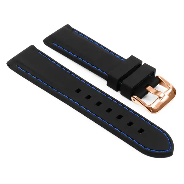 Rubber Strap with Stitching For MoonSwatch #44