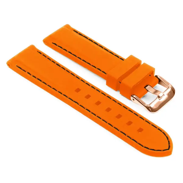 Rubber Strap with Stitching For MoonSwatch #34
