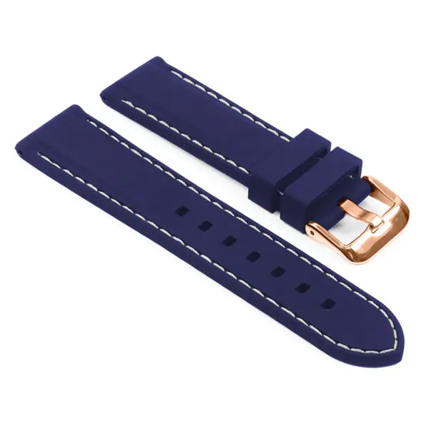 Rubber Strap with Stitching For MoonSwatch #24
