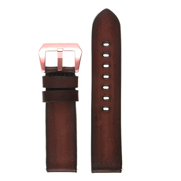 Vintage Faded Leather Strap For MoonSwatch #41