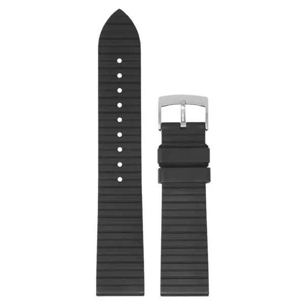 DASSARI Groove Stripe FKM Rubber Sport Strap For MoonSwatch #4