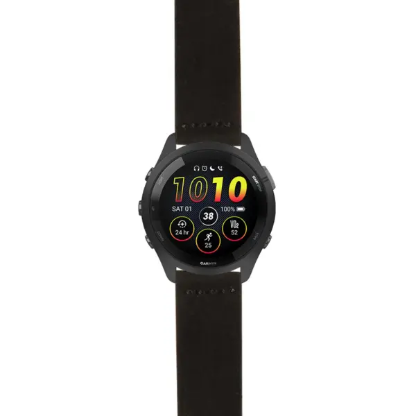 g.f265.st29 Main Black StrapsCo Heavy Duty Suede Watch Strap 20mm