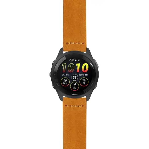 g.f265.st29 Main Tan StrapsCo Heavy Duty Suede Watch Strap 20mm
