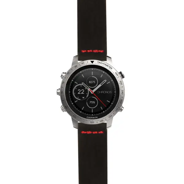 g.fch.st29 Main Black & Red StrapsCo Heavy Duty Suede Watch Strap 20mm