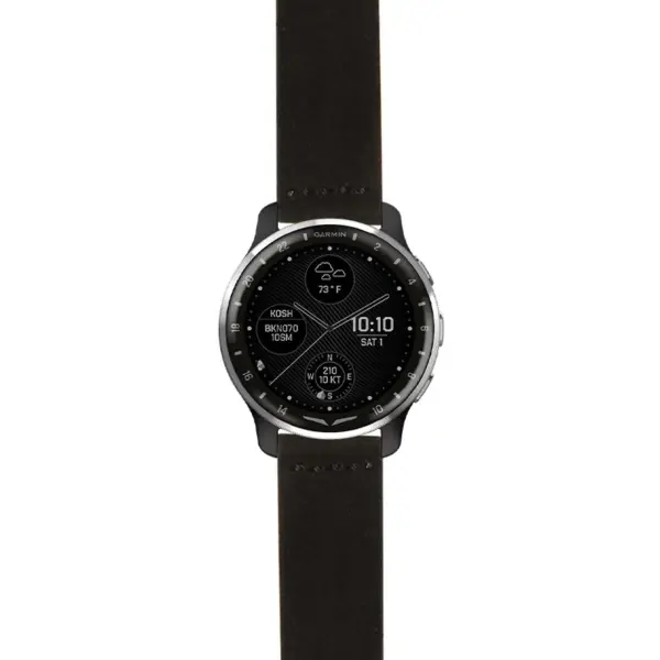g.dax10.st29 Main Black StrapsCo Heavy Duty Suede Watch Strap 20mm