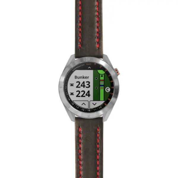 g.aS40.st23 Main Black & Red StrapsCo Heavy Duty Mens Leather Watch Band Strap 20mm